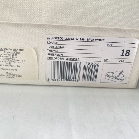 Dolce&Gabbana Baby shearling loafers size 18 EU (6-9month) - Picture 6 of 7